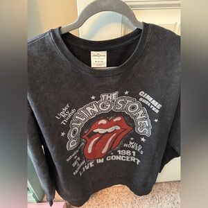 Rolling Stones Black Graphic Sweatshirt